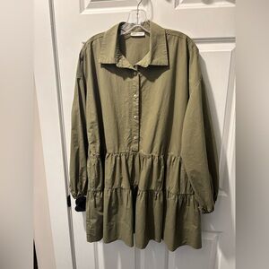 Olive Martini Green Dress by Carol Christian